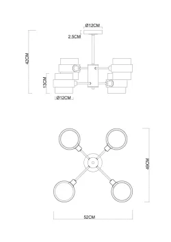 Люстра на штанге Arte Lamp CARLO