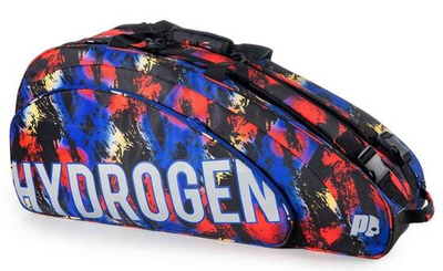 Сумка теннисная Prince by Hydrogen Random 9 Racquet Bag- black/blue/red