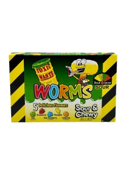 Кислый жевательный мармелад Токсик Worms Sour , 85гр.