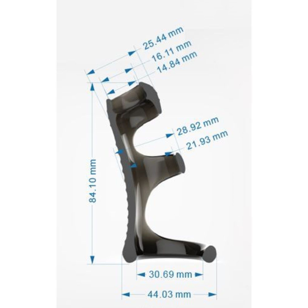 Черная рельефная насадка на пенис «Оки-Чпоки» - 8,4 см. (Цвет: черный)