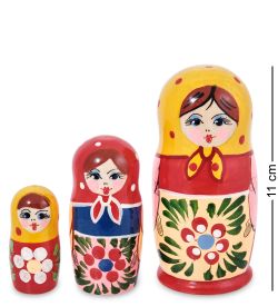 Народные промыслы МР-80/12-B Матрешка 3м «Машенька» (загорская)