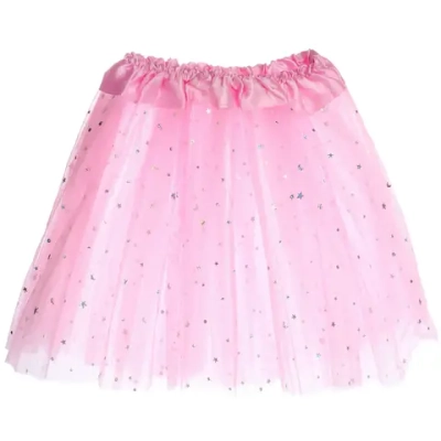 Карнавальный костюм «Звездное небо» (юбка, ободок, волшебная палочка), Розовый