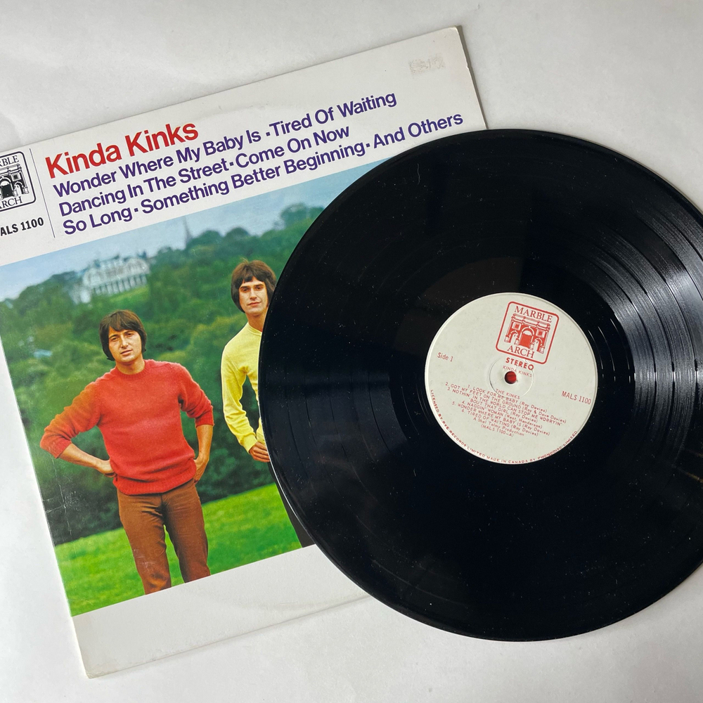 Винтажная виниловая пластинка LP The Kinks, Kinda Kinks (Канада 2001)