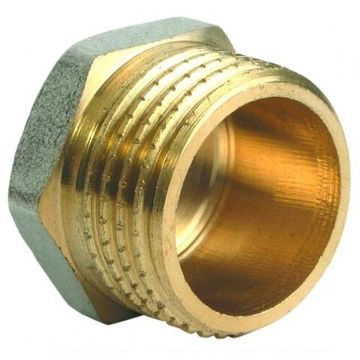 Заглушка 1"н.р. латунь