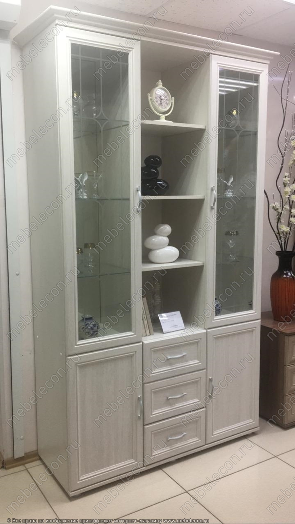 Витрина ВТ Классика анкор светлый