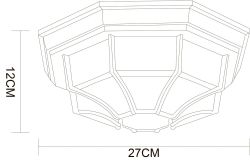 Уличный потолочный светильник Arte Lamp