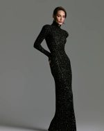 Платье макси Nova, Черный