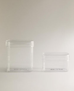 Zara Home коробка для хранения, стекло, прозрачный