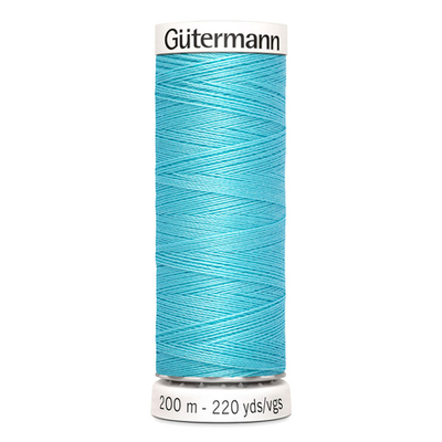 01 Нить Sew-All 100/200 м для всех материалов, 100% полиэстер Gutermann 748277 (028 бирюзово-голубой)