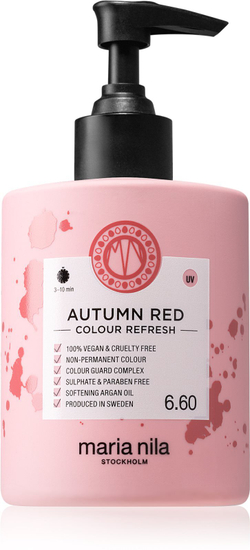Maria Nila Colour Refresh Autumn Red - нежная питательная маска без стойких красящих пигментов /  wytrzyma 4 – 10 umyć 6.60 300  ml  / GTIN 7391681037021