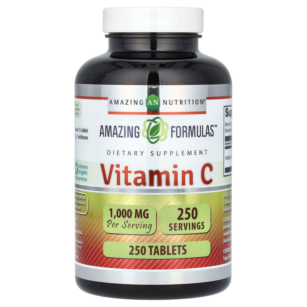 Amazing Nutrition, Витамин C, 1000 мг, 250 таблеток