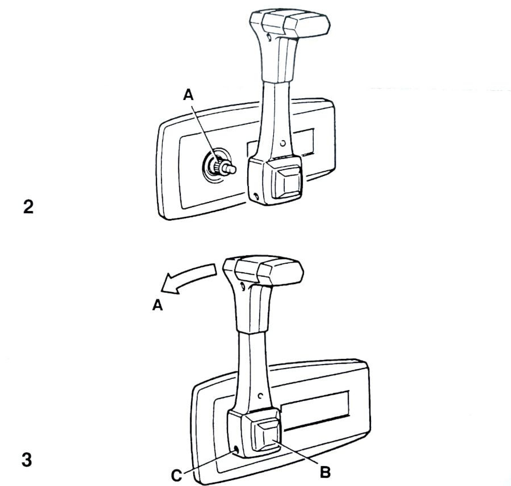 Привод дистанционного управления газом и реверсом "700 SOL", защелка нейтрали. (10015308)