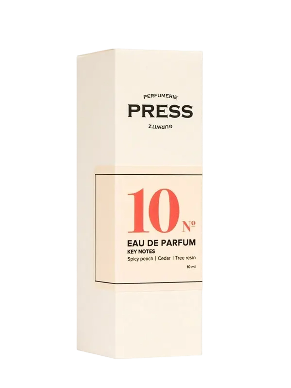 Парфюмированная вода PRESS GURWITZ PERFUMERIE №10
