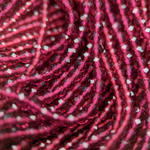 ш2-яр Шпинель синт. 2мм шар огранка, ярко-розовый, 38см