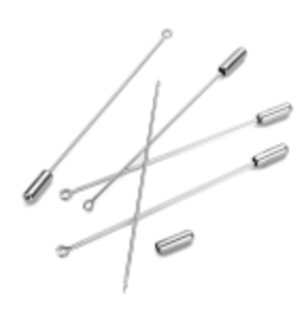 Основа - игла для броши пустая пин Никель 7 см