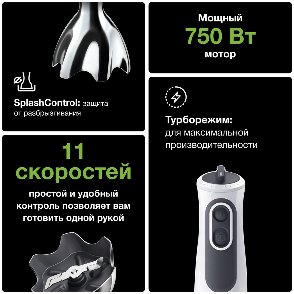Погружной блендер Braun MultiQuick 3 MQ3145WH Aperitive