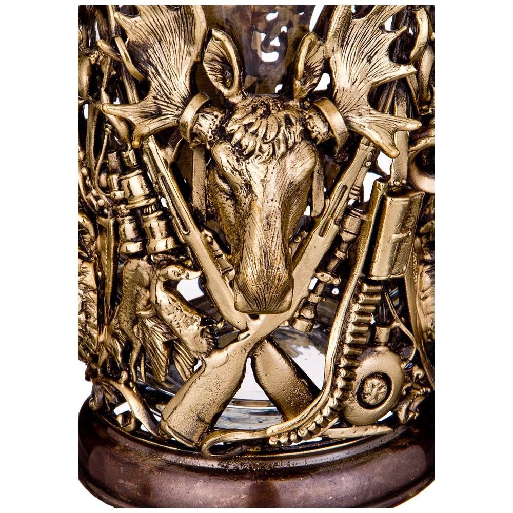 СТАКАН С ПОДСТАКАННИКОМ "ТРОФЕЙНЫЙ" 250 МЛ (КОР=1ШТ.)