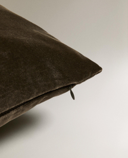 Zara Home наволочка декоративная из хлопка, хаки, 40x60 см