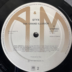 Винтажная виниловая пластинка LP Styx The Grand Illusion (Holland 1977)