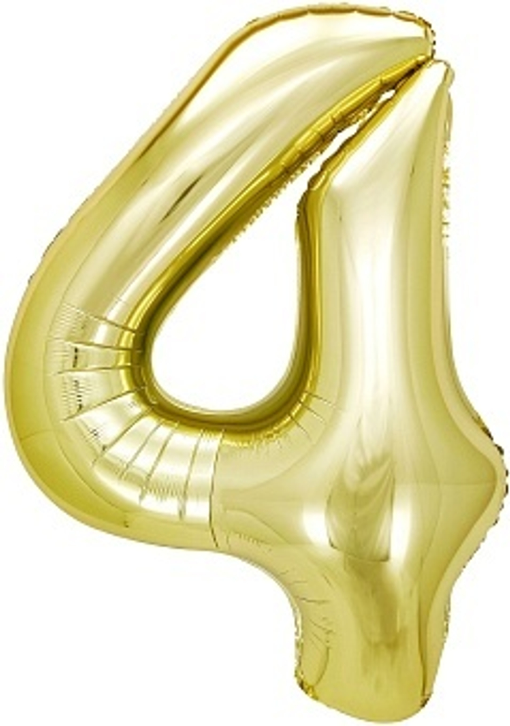 К 40" Цифра 4 Белое золото 100 см.