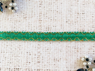 Тесьма отделочная с люрексом, ш. 1,2 см.