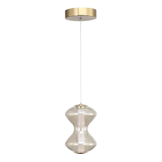 SL6136.203.01 Светильник подвесной ST-Luce золото/коньячный LED 1*6W 3000K SPINE