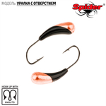 Мормышка вольфрамовая Spider 2940 "Уралка с отверстием" (4мм, 0.98гр)