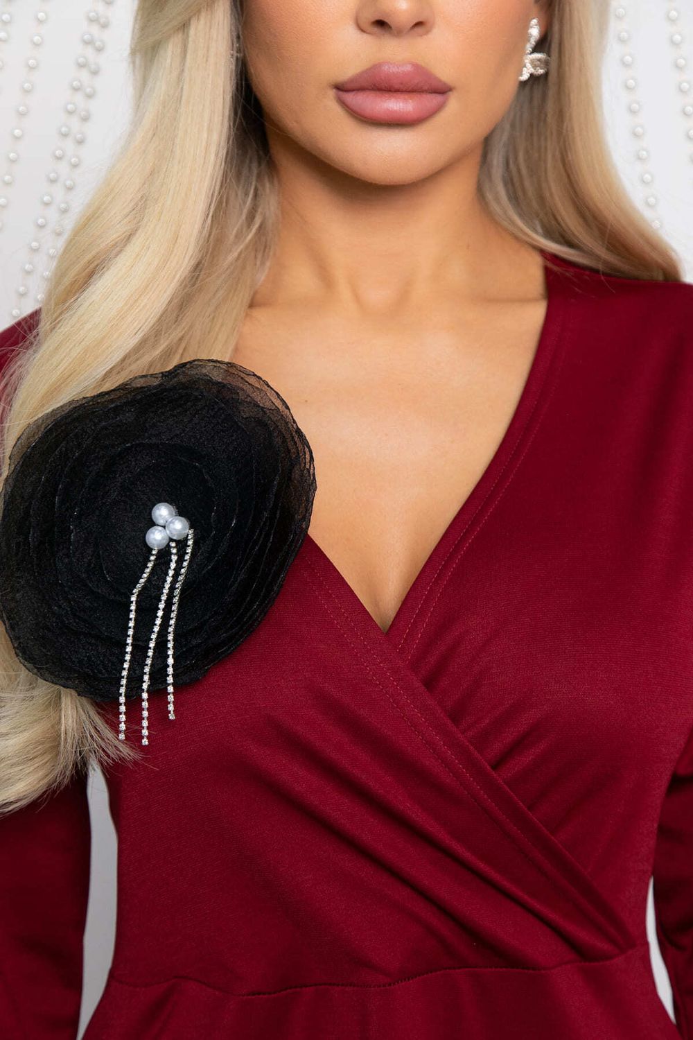 Платье Сияющий выход (винное) П14445-4М LT Collection