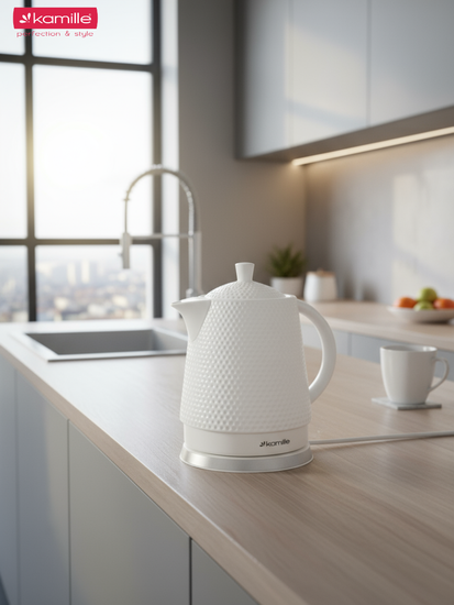 Чайник электрический керамический 1,5 л. Kamille KM 1725