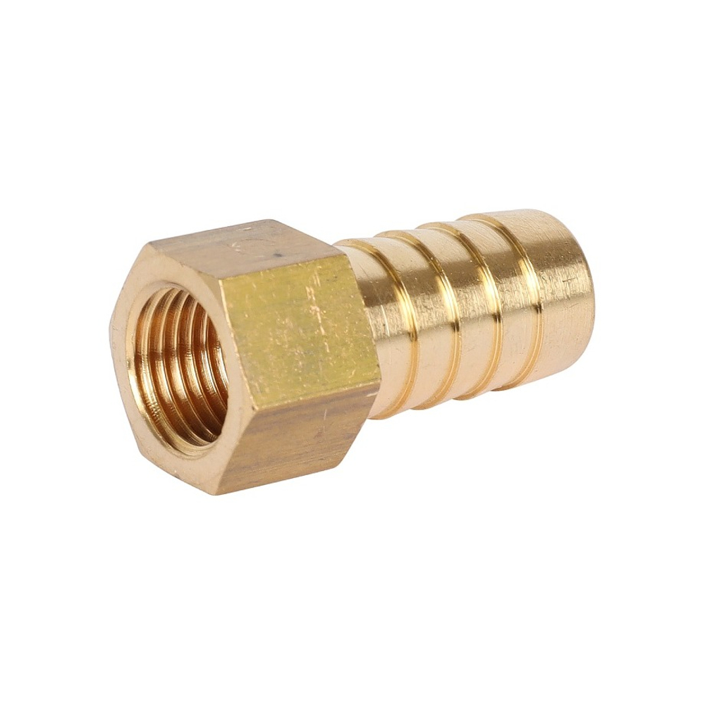 Штуцер с внутренней резьбой STOUT SFT 0036 - 1/4" x 14 мм (латунь без покрытия)