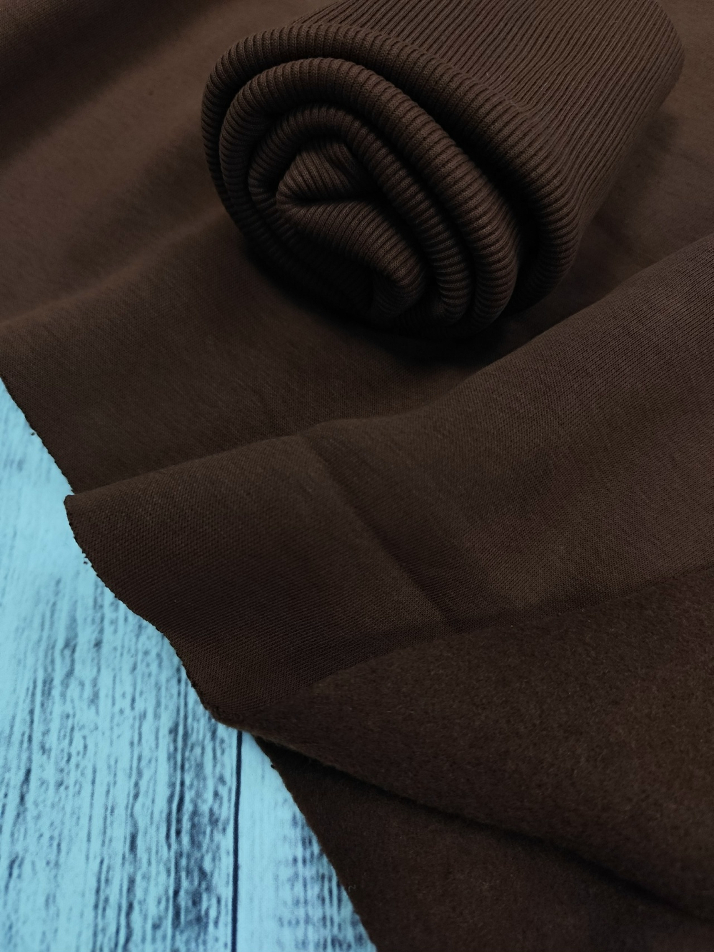 Футер 3-х нитка начес компакт ПЕ / Кофе