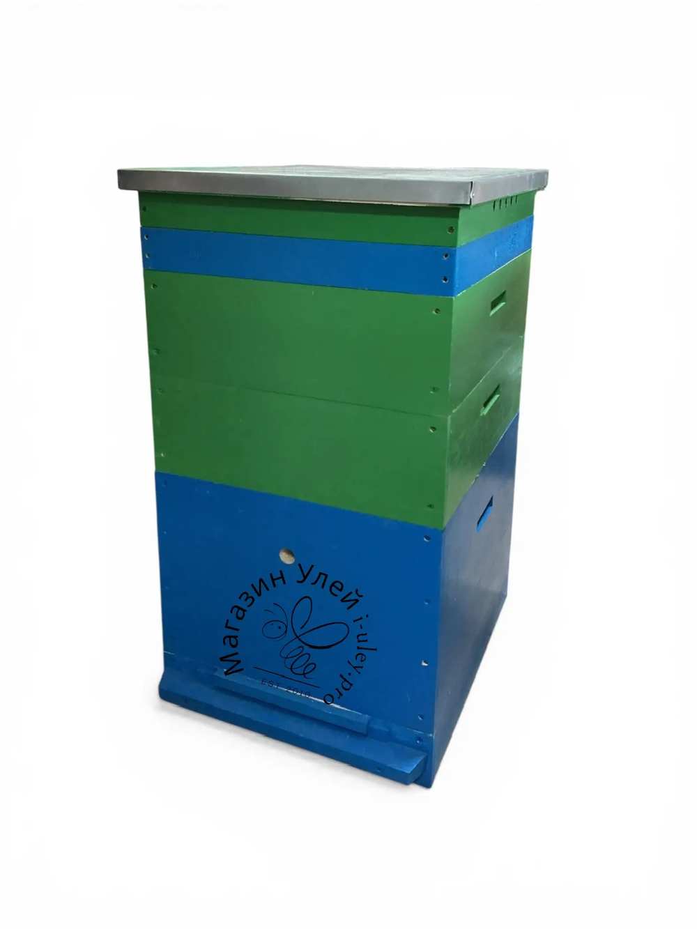 Улей 12 рамочный. 1 корп 2 маг (Дадан, Липа, крашеный) Комплект