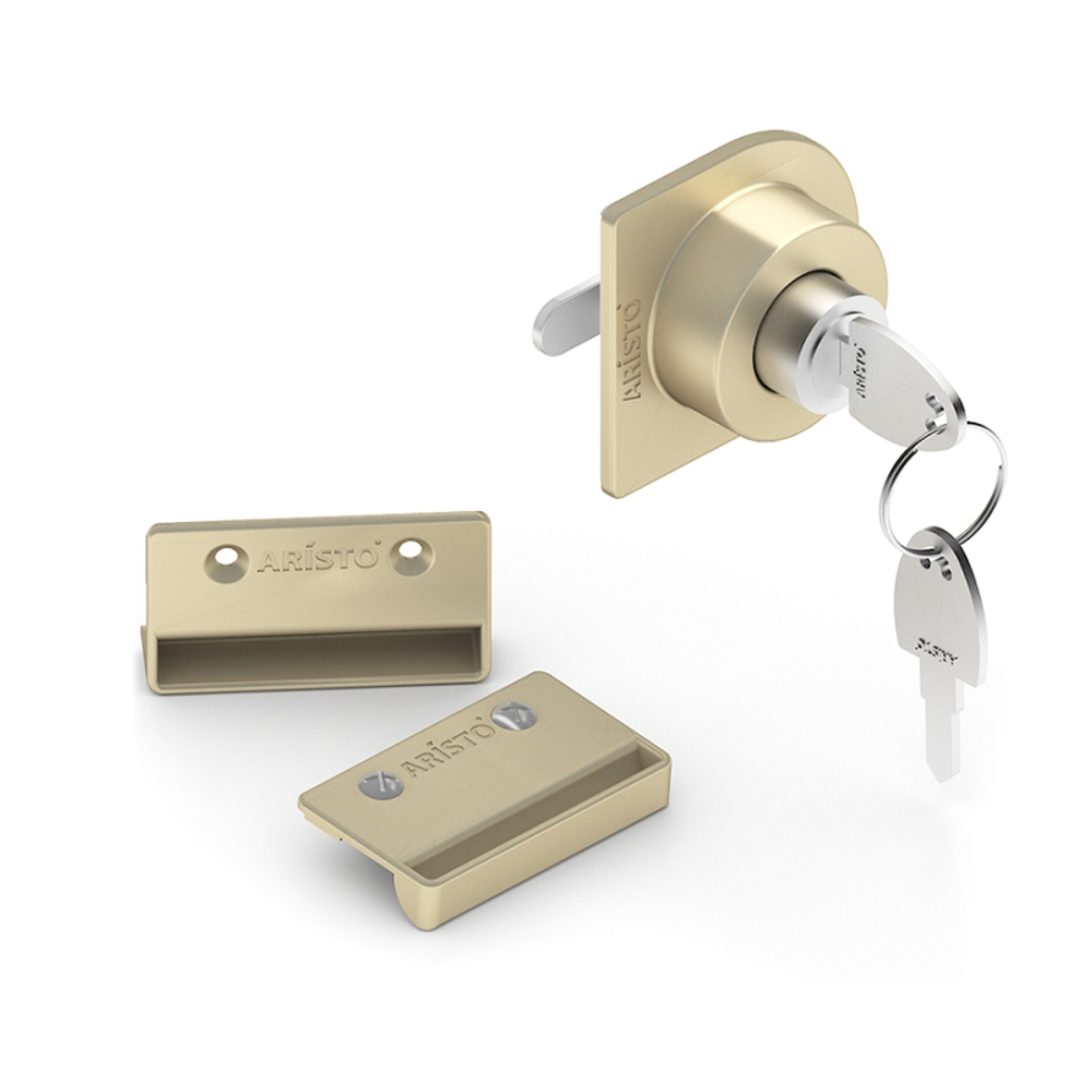 Замок для асимметричных профилей C, O, Flat, золото матовое (AS0813) Aristo (Под Заказ)