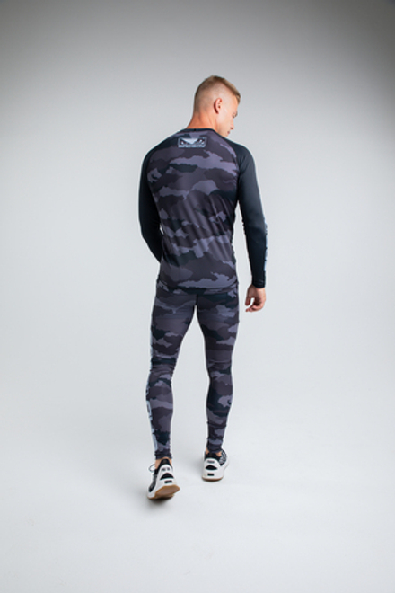 Компрессионные штаны Bad Boy Fighter черный/серый камуфляж