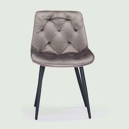 Обеденный стул Vera серый велюр Премиум