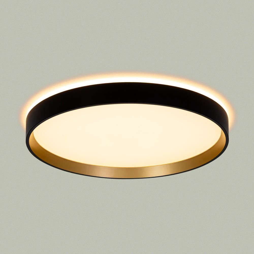 Citilux ETALON CL750321R LED RGB Светильник с пультом Чёрный+Золото