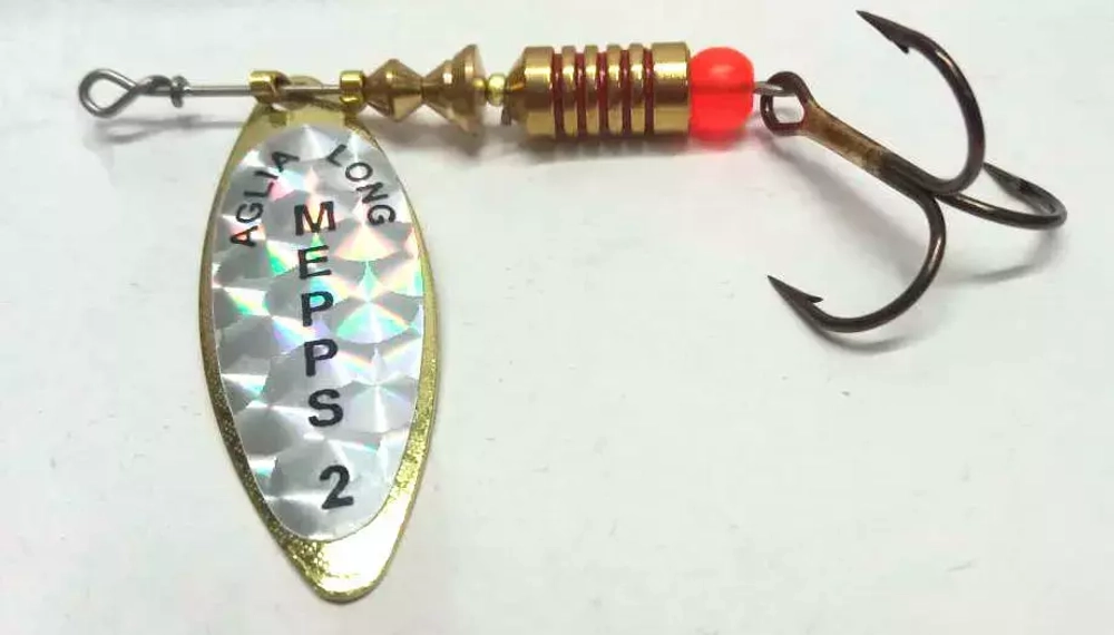 Блесна Mepps Aglia Long Rainbow Gold №2
