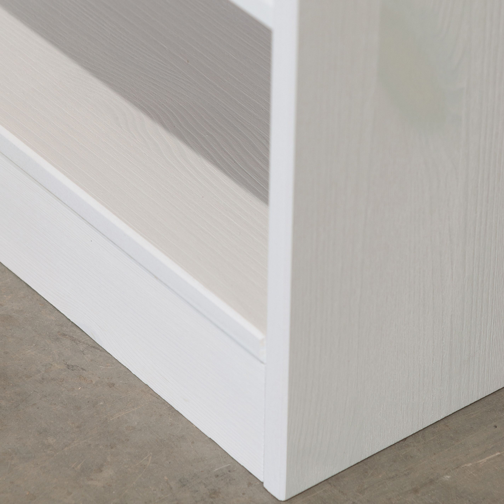 Прикроватная тумба с ящиком и дверью Харви с филенкой для спальни в викторианском стиле, тумба прикроватная деревянная белая с ящиком и дверцей на ножках напольная из массива сосны