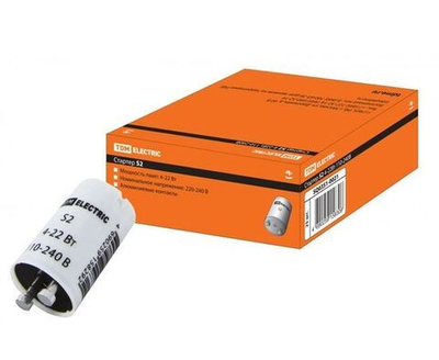 TDM S2 4-22W стартер 110-240V контакты медь