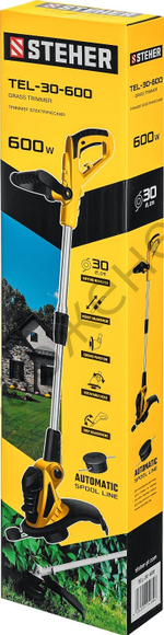 STEHER 600 Вт, ш/с 30 см, сетевой триммер (TEL-30-600)