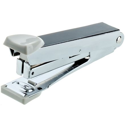 Степлер №10, Erich Krause, до 10л, металлический корпус, серый