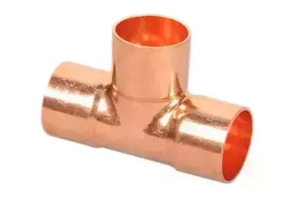 Тройник медный 2 1/8" (под пайку)