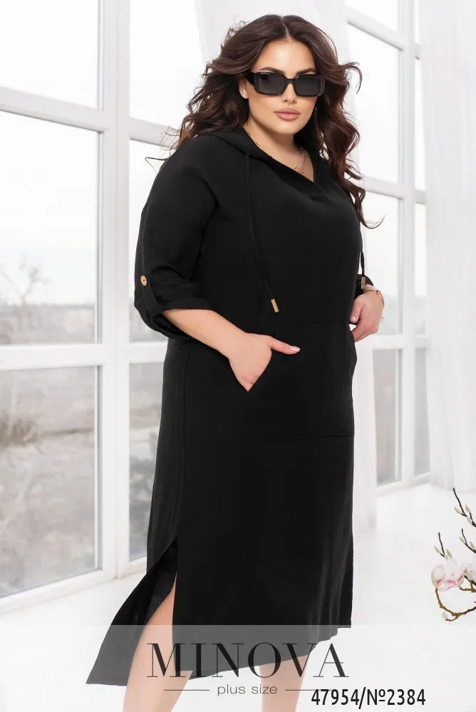 Платье 2384-черный Minova