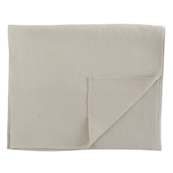 Дорожка на стол из умягченного льна бежевого цвета Tkano