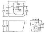 ALVA RIMLESS Безободковый подвесной унитаз EWC700-114