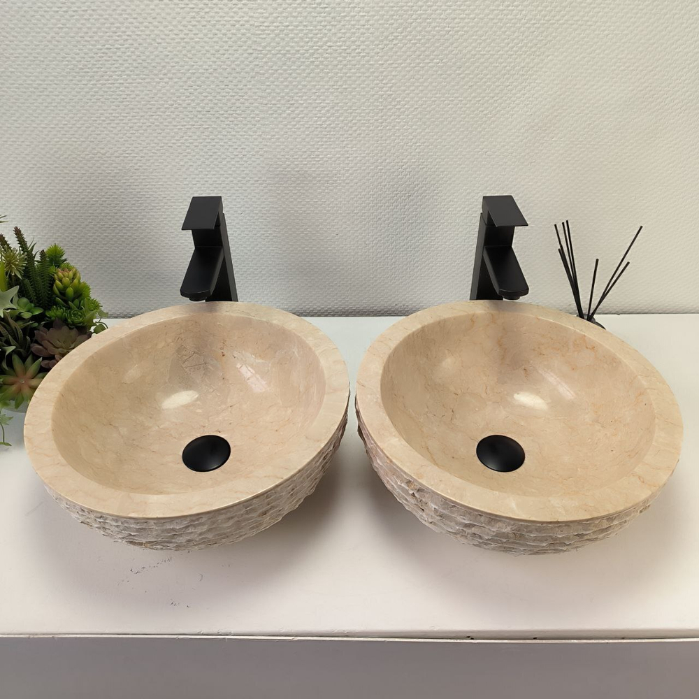 Раковина из мрамора ПАРА! Bowl Cream Marmo BM-62908 40*40*15 98