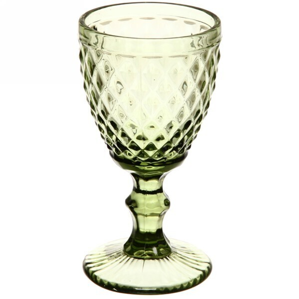Бокал для вина «Cristal» Ромб зеленый