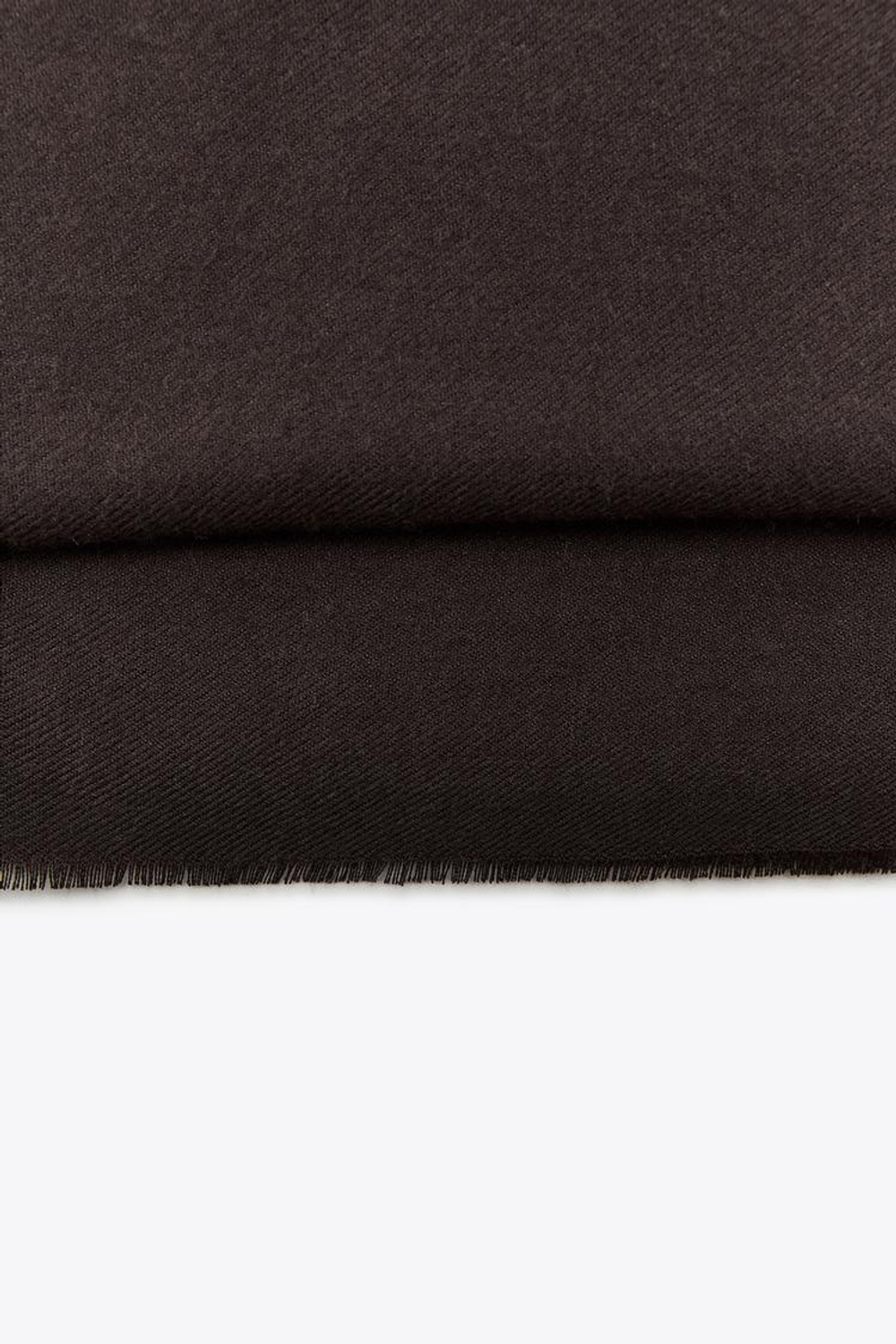 ZARA ОДНОТОННЫЙ МЯГКИЙ ПЛАТОК, КОРИЧНЕВЫЙ