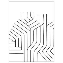 IKEA BILD  (ИКЕА БИЛД)  -  Плакат, линии, 30x40 см