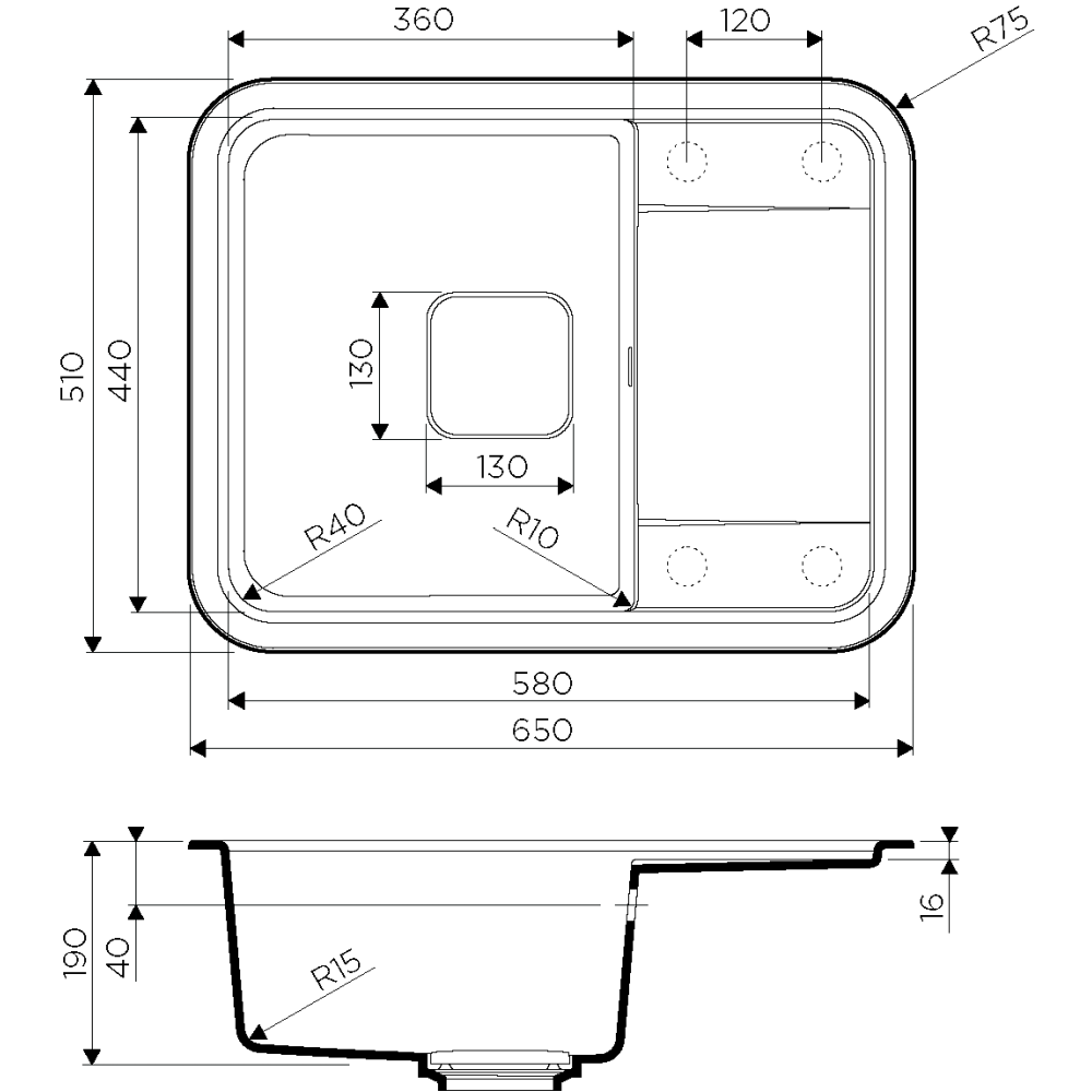 Кухонная мойка Omoikiri Tasogare-65-PA